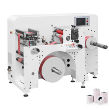 RTON-450 turret adhesive label slitter and rewinder high speed slitting and rewinding machine